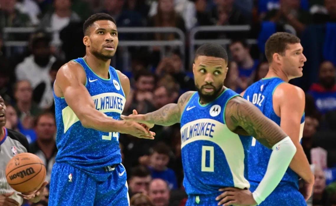 雄鹿客场惜败绿军,字母哥奋战未果 雄鹿客场惜败绿军,字母哥奋战未果